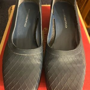Ladies Blue Leather Shoes - Andiamo